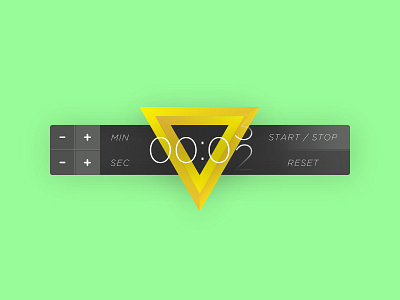 Daily UI 014 minty simple timer triangle