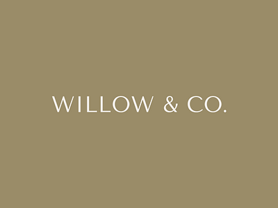 Willow & CO. logo natural neutral type