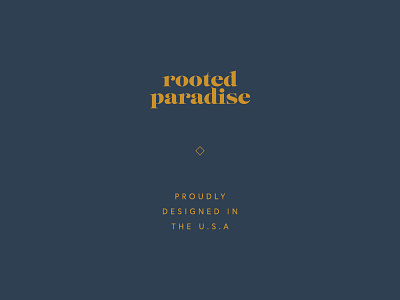 Rooted Paradise Mark Exploration exploration layout logo mark secondary type