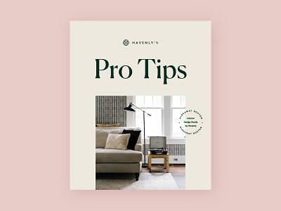 Havenly's Pro Tips booklet cover booklet cover print