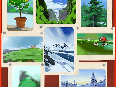 Daily studies art artwork cartoon collection colors conceptart design digitalart digitalpainting drawing frame graphic design illustration landscapes painting photoshop style