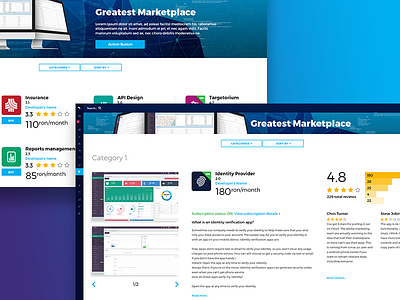 Greatest Marketplace apps cloud platform dashboard design interface marketplace ui ux visual design