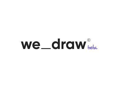 Logotype Wedraw after effects animation branding clean design illustration ionovdesign logo minimal motion design prand typography vector wedraw