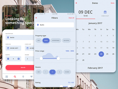 Hotel app app booking hotel mobile travel ui