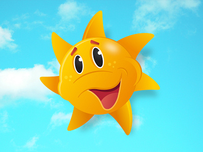 Sun "Mascot" cartoon logo mascot sun vector