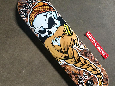 Dagner Pipes "Skull Logo" and Skateboard