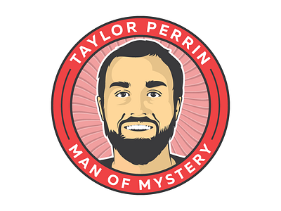 Taylor Perrin: Man of Mystery illustration sticker taylor perrin