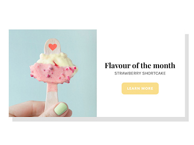 Milk Ice Cream Shop branding ice cream website design yellow