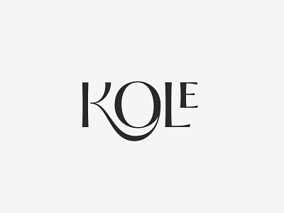 Kole Logo black branding logo mark modern typography