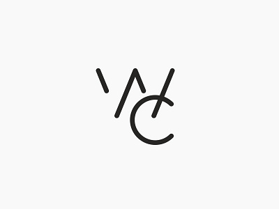 Secondary Mark black branding c letterform logo design modern secondary logo typography w