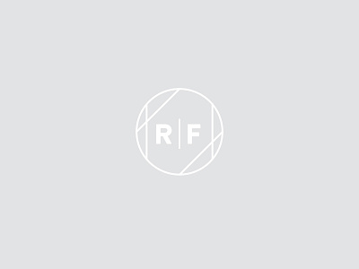 R|F Secondary Mark branding geometric grey logo design mark secondary logo typography white
