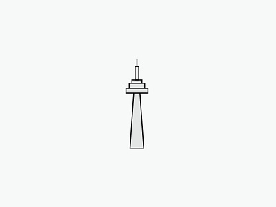 Toronto Icon Design cn tower cn tower icon grey icon design toronto