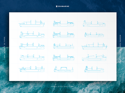 Vessel Style Sheet blueprint engineer identity illustration line drawing ships vessel
