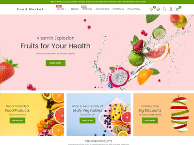 Prestashop Theme Fruit Basket - Food and Restauran