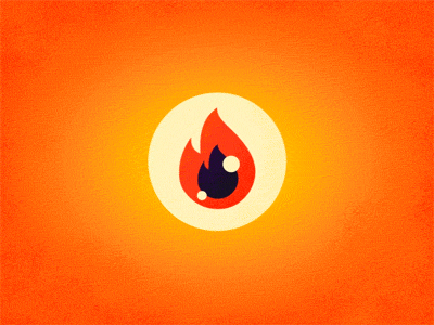 eye eye fire gif illustration