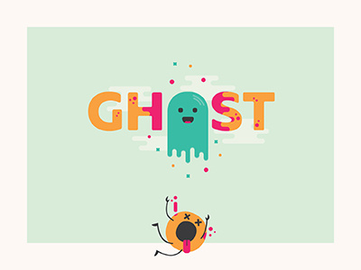 ghost flat ghost illustration