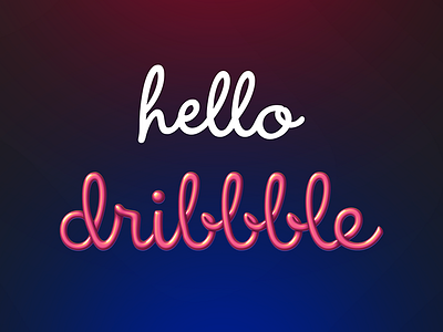 Hello Dribbble!