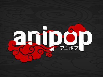 Anipop Logo art design game japanese lettering logo photoshop typography