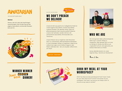 Webdesign for plantbased meals