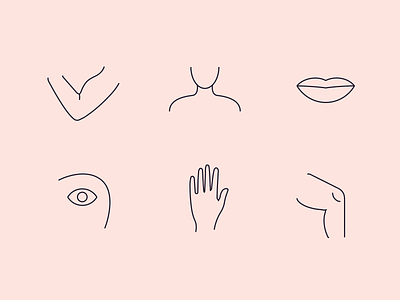 skease | icons beauty body branding icons illustration line skin skin problems symbol
