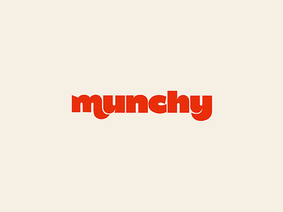 munchy logo branding cereals food fun logo logodesign munchy red startup tasty typography vibrant