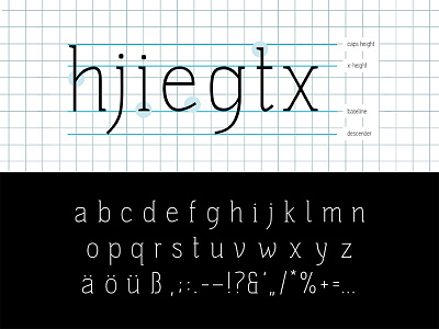 type design  – on top –