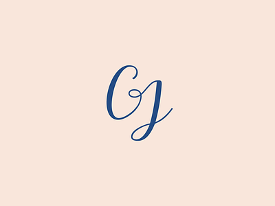 CJ Monogram callygraphy cj letter logo mark monogram symbol typography wedding