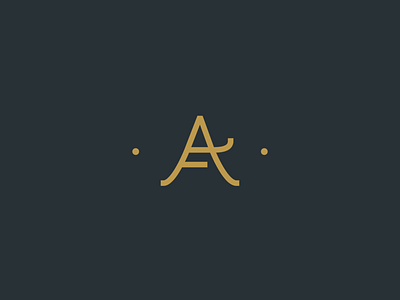 AF Monogram af letter line logo monogram symbol typography
