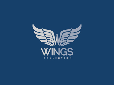 Wings boutique clothes design eagle fashion icon logo logomark logotype mark symbol