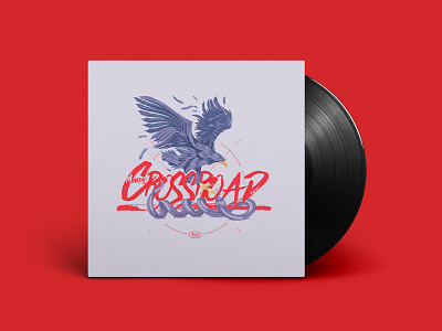 Mental Crossroad vol.1 art attack character cover design eagle graphic illustration music plate red snake symbol typography vinyl