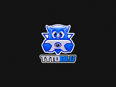 Tyto Blu blue game logo owl