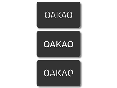 OAKAO 2d 3d app art brand branding design flat graphic design icon illustration illustrator logo minimal typography ui ux vector web website