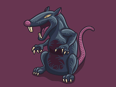 Rodent character design 2d art adobe illustrator cartoon character design game mascot rat