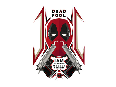 Deadpool comic deadpool graphicdesign gun hero illustration marvel movie vector vectorillustration