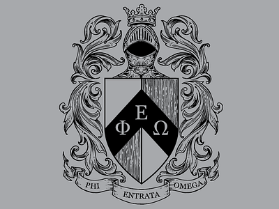 Entrata Crest crest fraternity heraldry illustration