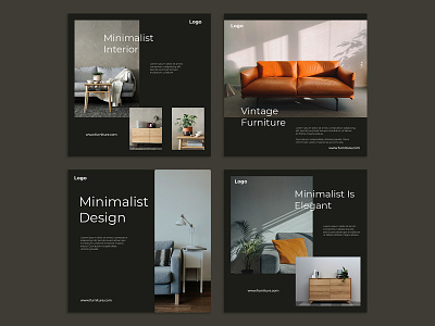 Instagram Post Concept - Minimalist Furniture Ads Design ads advertisement design facebook graphic design instagram instagram ads instagram feed instagram post instagram stories social media ads sociam media design