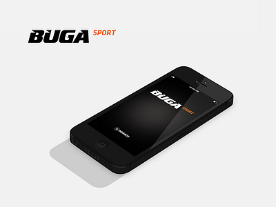 Bugasport app concept groups mobile simple sports ui