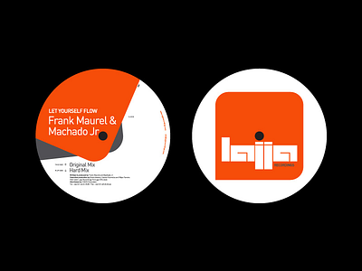 Lajja recordings 2004 brand design minimal print vinyl