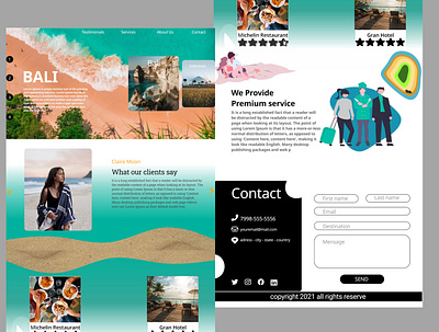 Travel Agency Website branding design front end graphic design landing page responsive travel travel agency ui ux web website