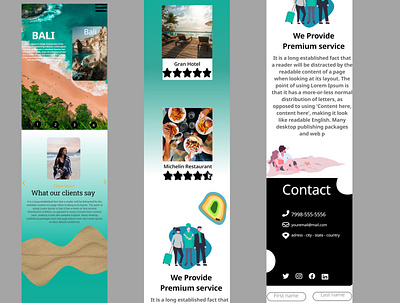Travel Agency Website - Mobile branding design front end graphic design html ideas landing page responsive travel travel agency ui ux web website