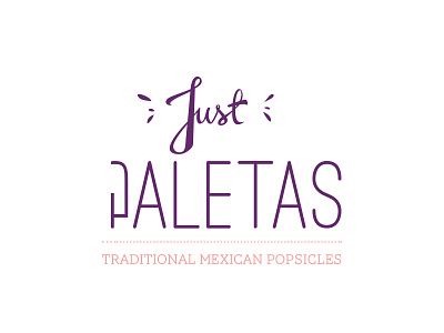 Just Paletas Logo ice cream mexican paletas popsicle