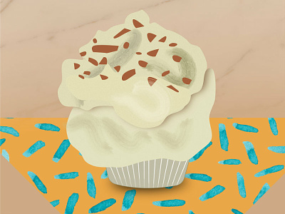 Food Illustration - Traditional Almond cakes affinity designer cake design gastronomy graphic design illustration vector