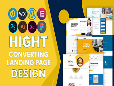 High Converting Landing Page Design create landing page design landing page elementor landing page high converting landing page landing page design landing pages ui unbounce unbounce landing page web design web development web template web template designer website designer wix wix website design wordpress landing page wordpress website