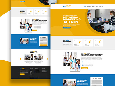 Hight Converting Digital Marketing Agency Landing Page Design