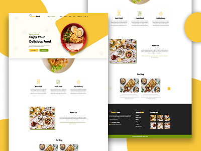 High Converting Food Landing Page Design