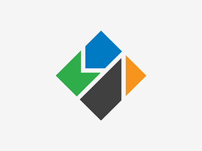 Lucas Adam Financial Logo branding geometric graphic design ligature logo logo disign mark shape