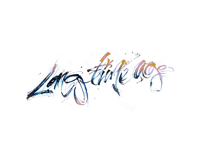 Long time ago calligraphy cola pen hand lettering hand type lettering sketch type