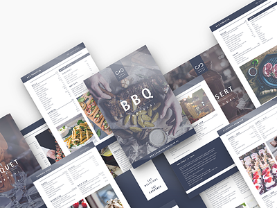 Catering Gusto Group menus branding drink food freelance graphic design identity menu polygraphy