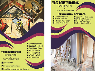 Flyer for Feroz Constructions