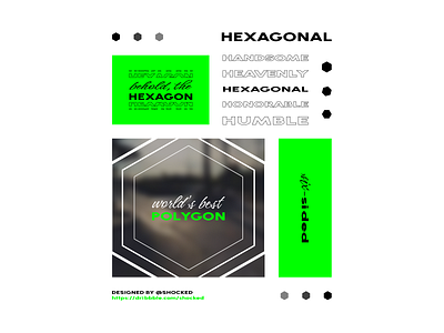Hexagonal graphic design hexagon illustration poly polygon vector